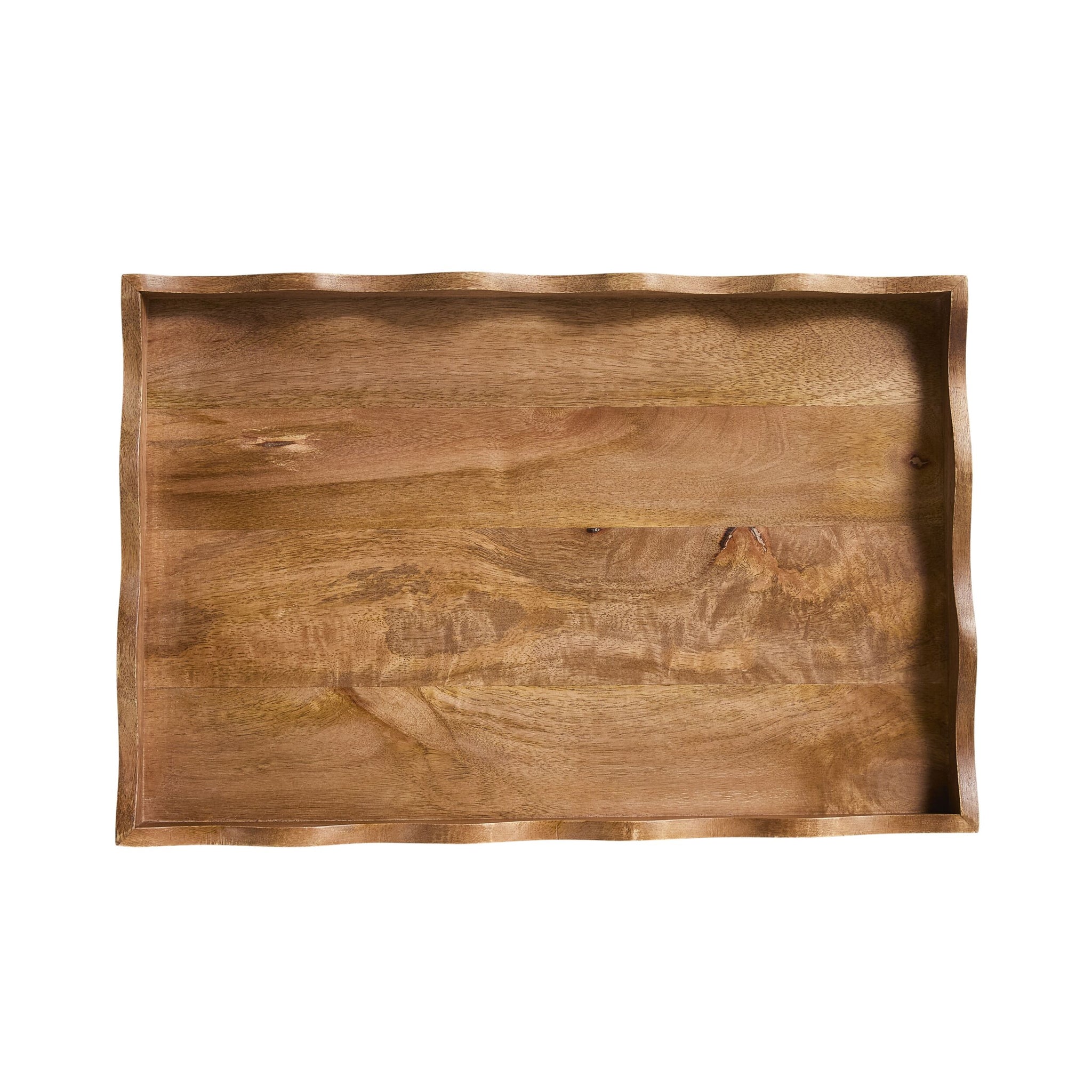 Sati Scalloped Medium Wooden Tray