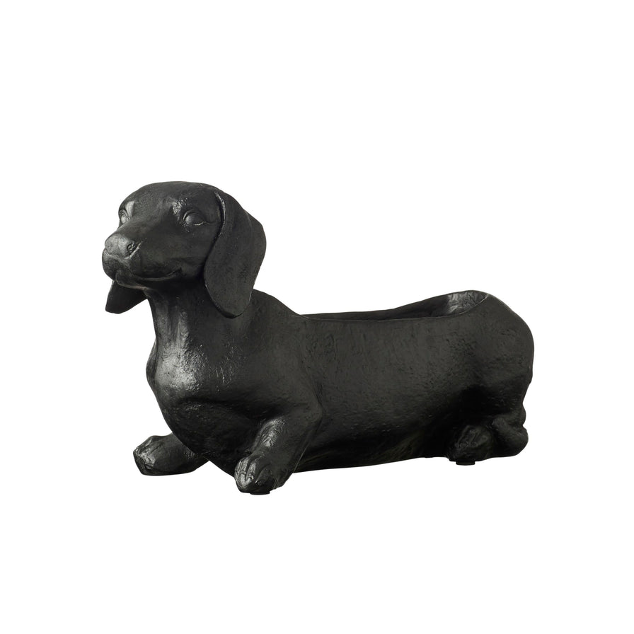 Dachshund Planter Black 37.5x26x26cm – Early Settler Australia
