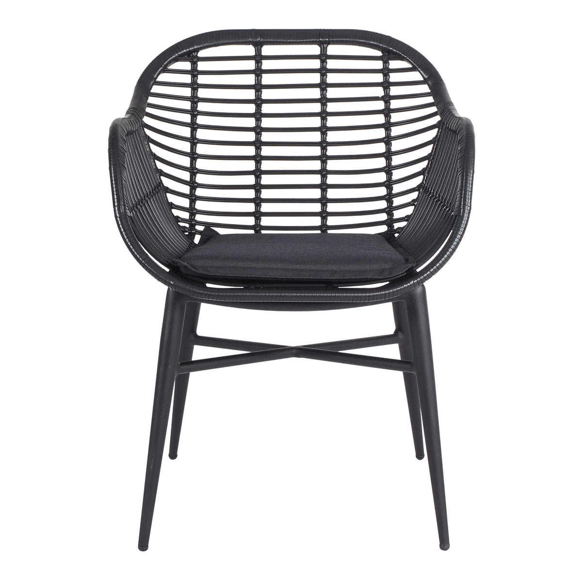 Deck Wicker Dining Chair Black – Early Settler AU