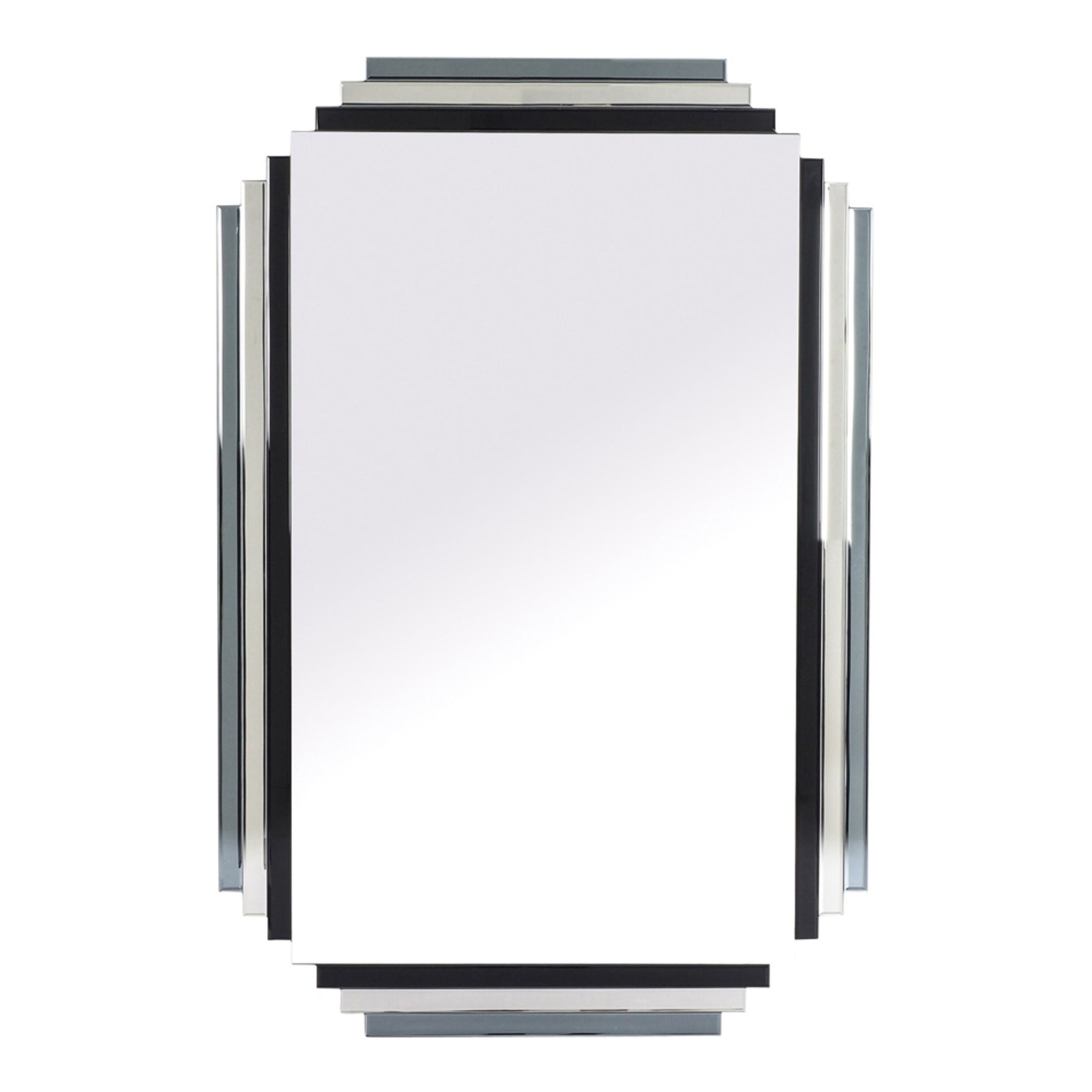 Art Deco Black Lustre Mirror 120x80x1.9Cm