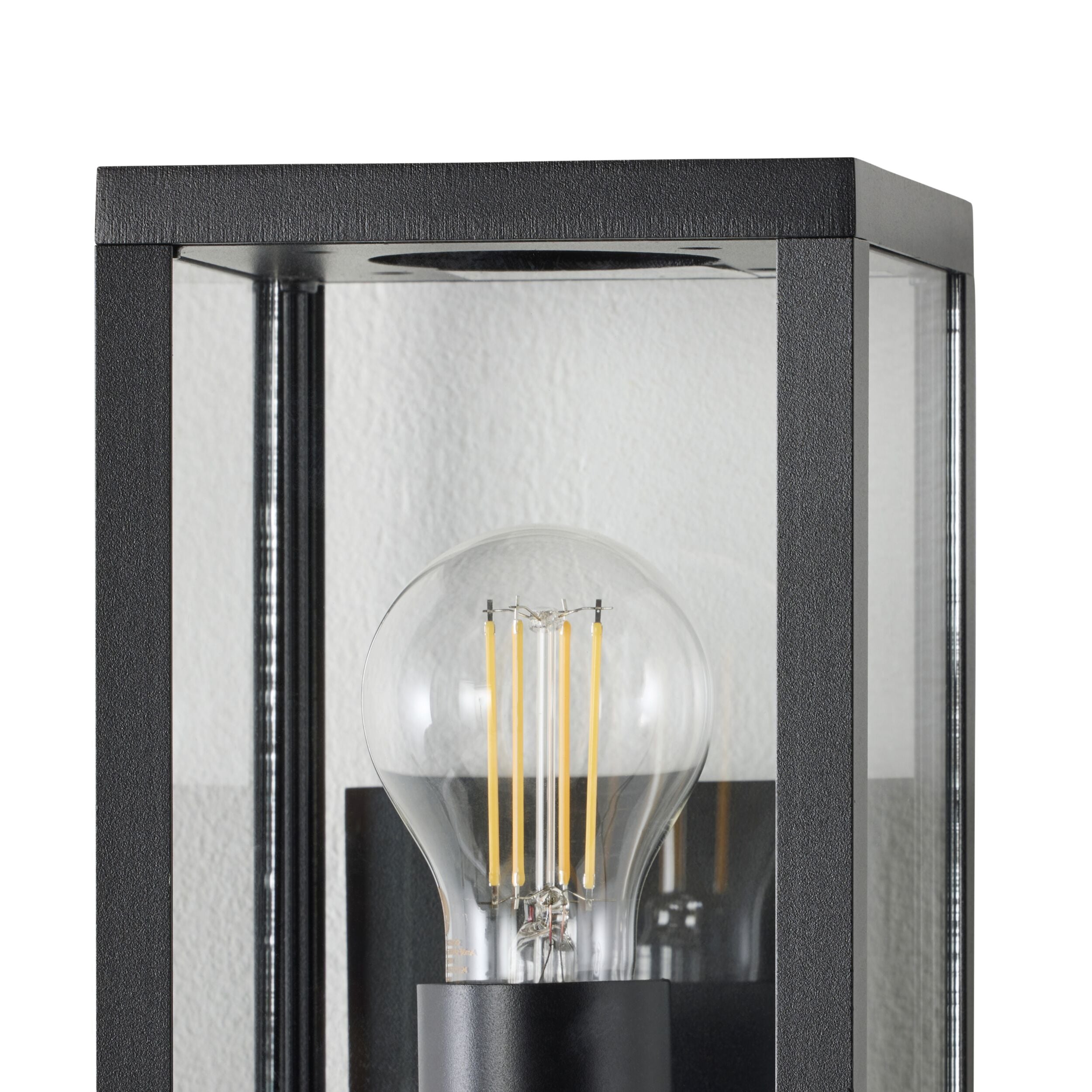 Logan 1 Light Exterior Wall Bracket Black