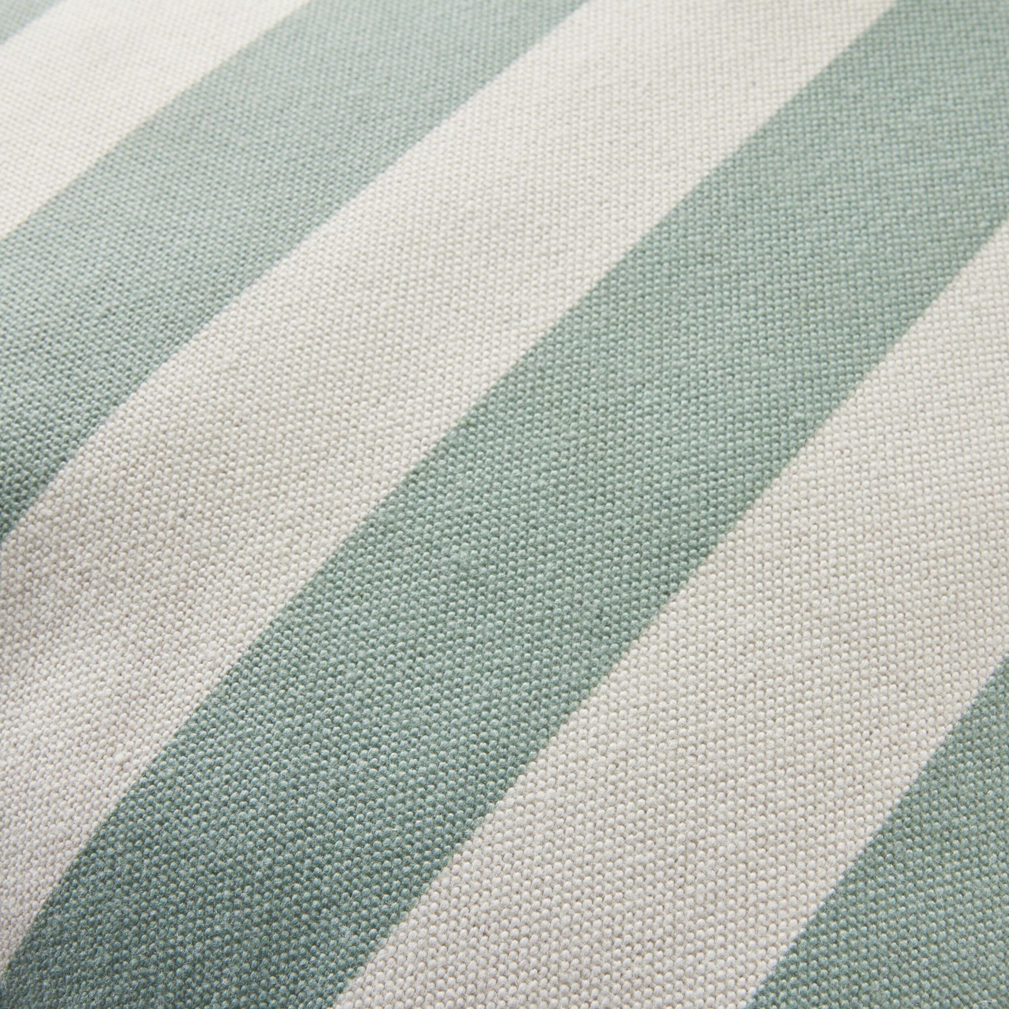 Aruba Scallop Edge Stripe Soft Green Cushion 45x45cm