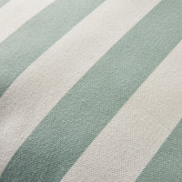 Aruba Scallop Edge Stripe Soft Green Cushion 45x45cm