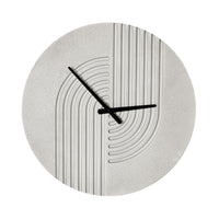Swirl Wall Clock Grey 50x50x4cm