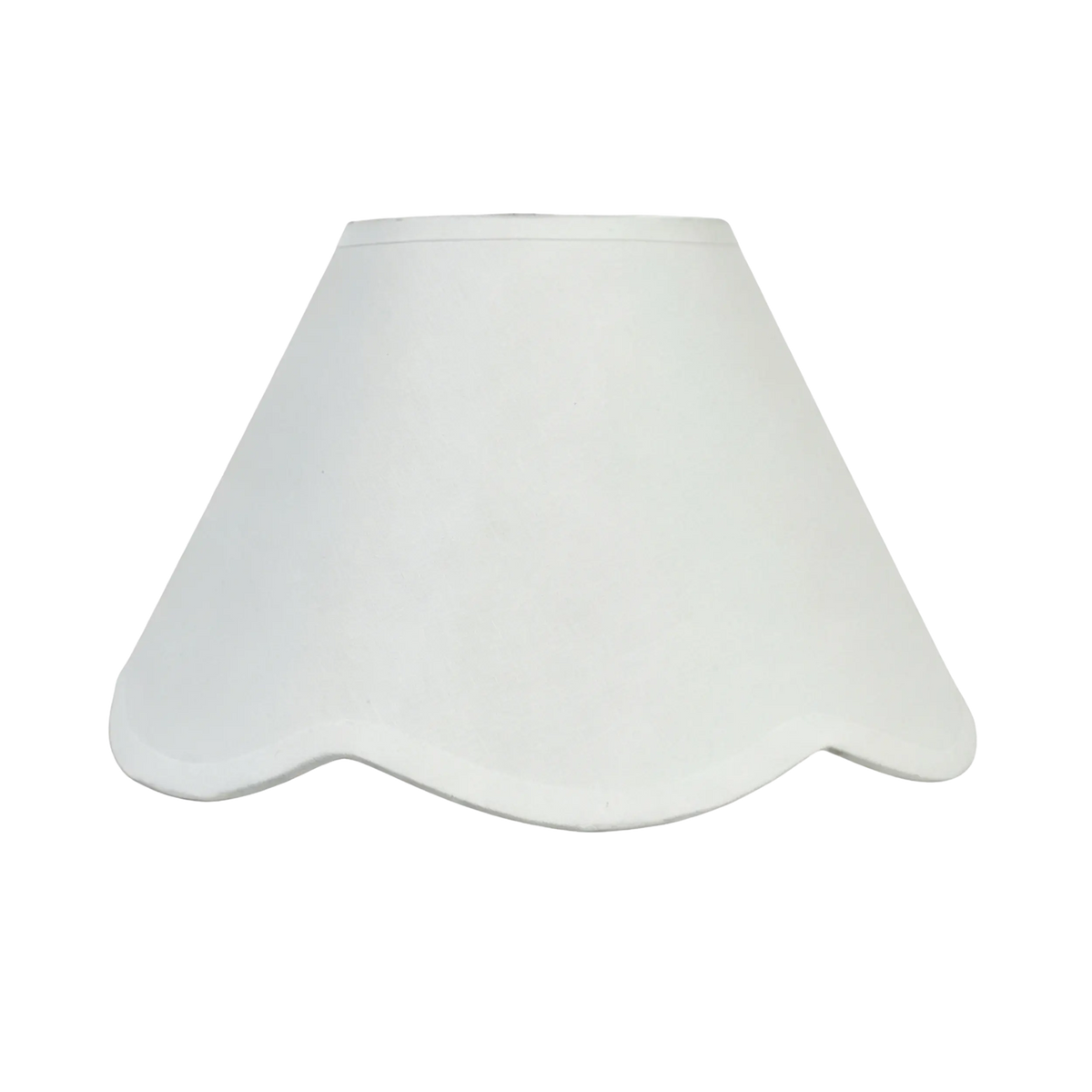 Belle Scallop Shade White 25cm