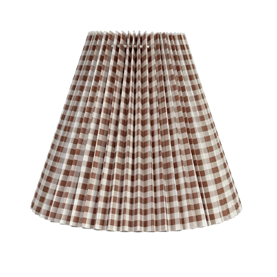 Lucille Pleated Tapered Shade Taupe 25cm