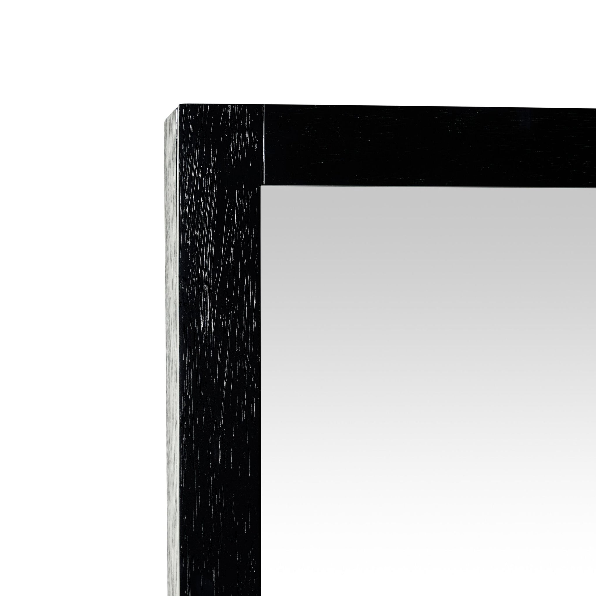 Odin Vanity Mirror Cabinet Black Oak 610x762mm