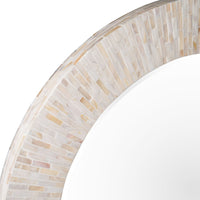 Samal Capiz Round Wall Mirror 70x70x3cm
