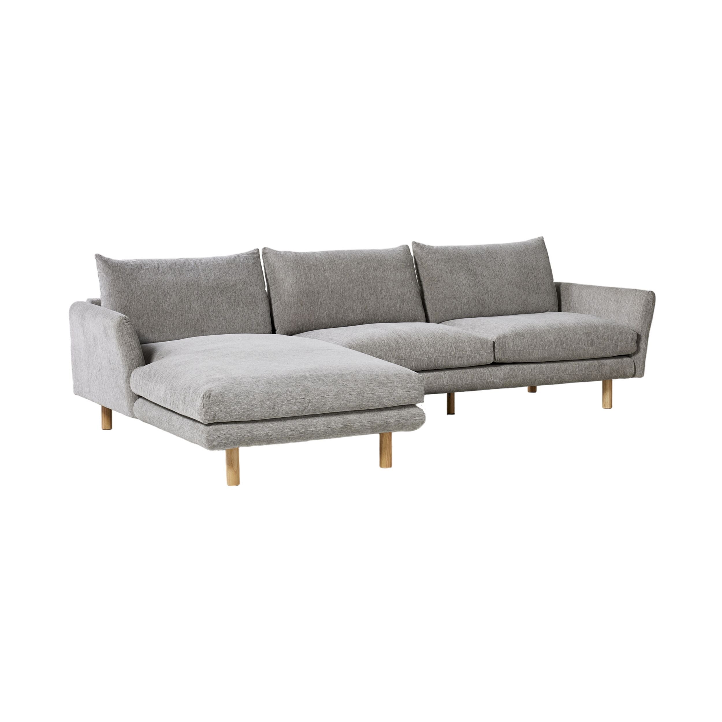 Austin 3 Seater Sofa with Left Hand Chaise Cocoon Fog