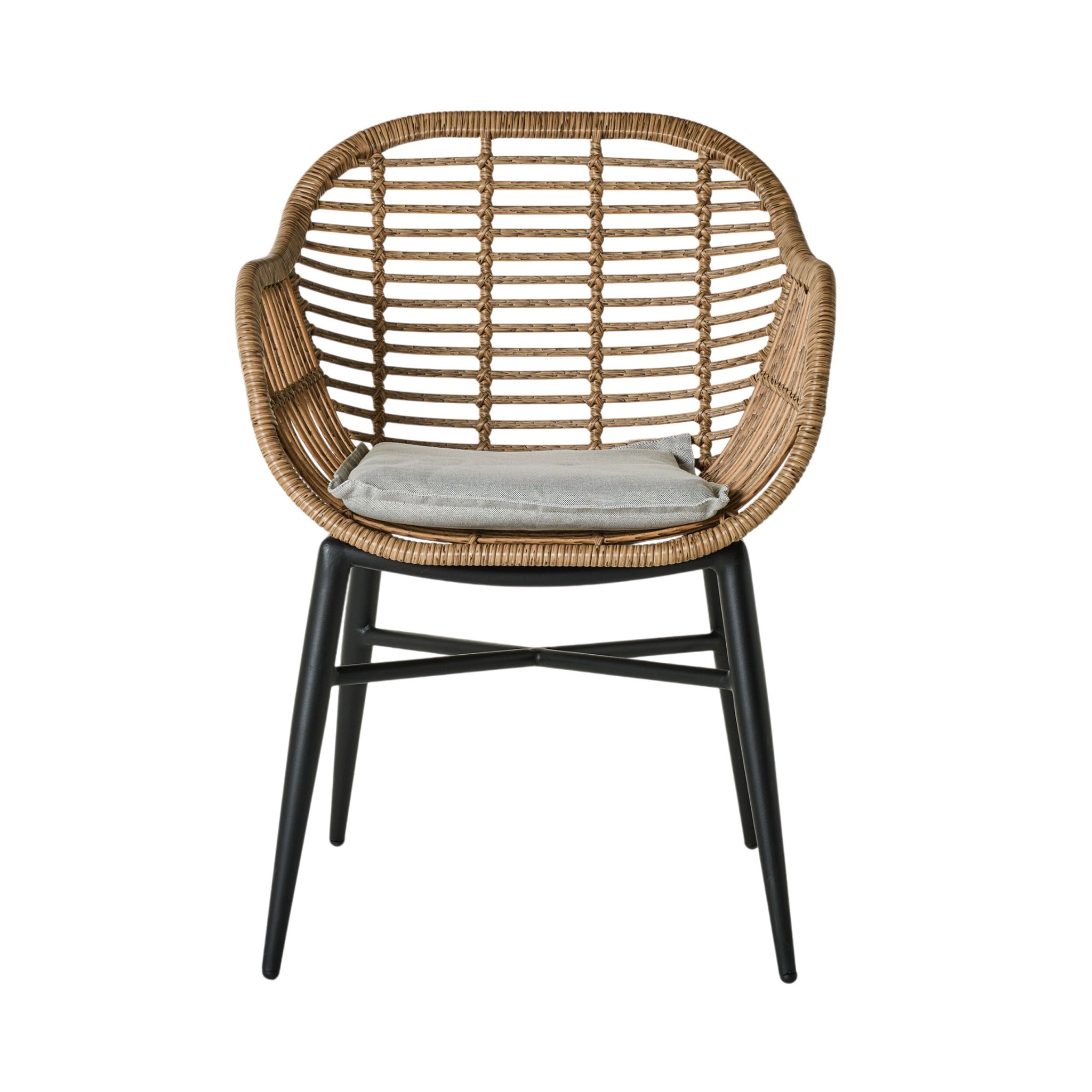 Deck Wicker Dining Chair Natural