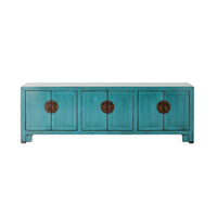 Sansha 6 Door TV Unit Turquoise