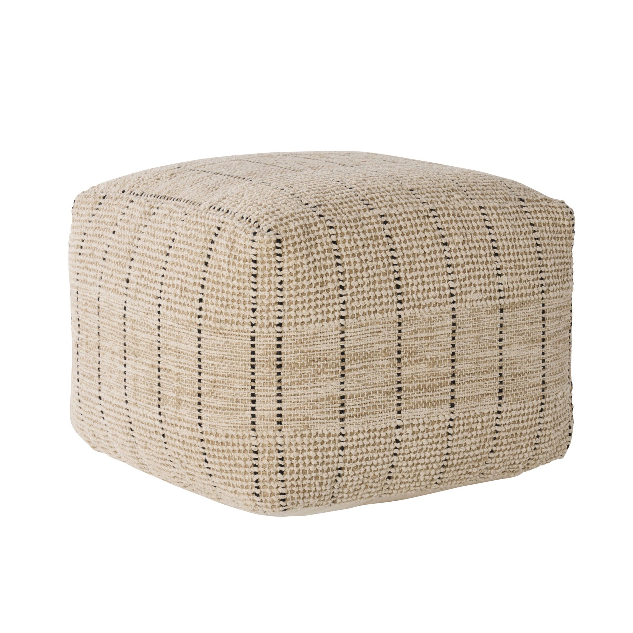 Mandurah Stripe Square Pouf