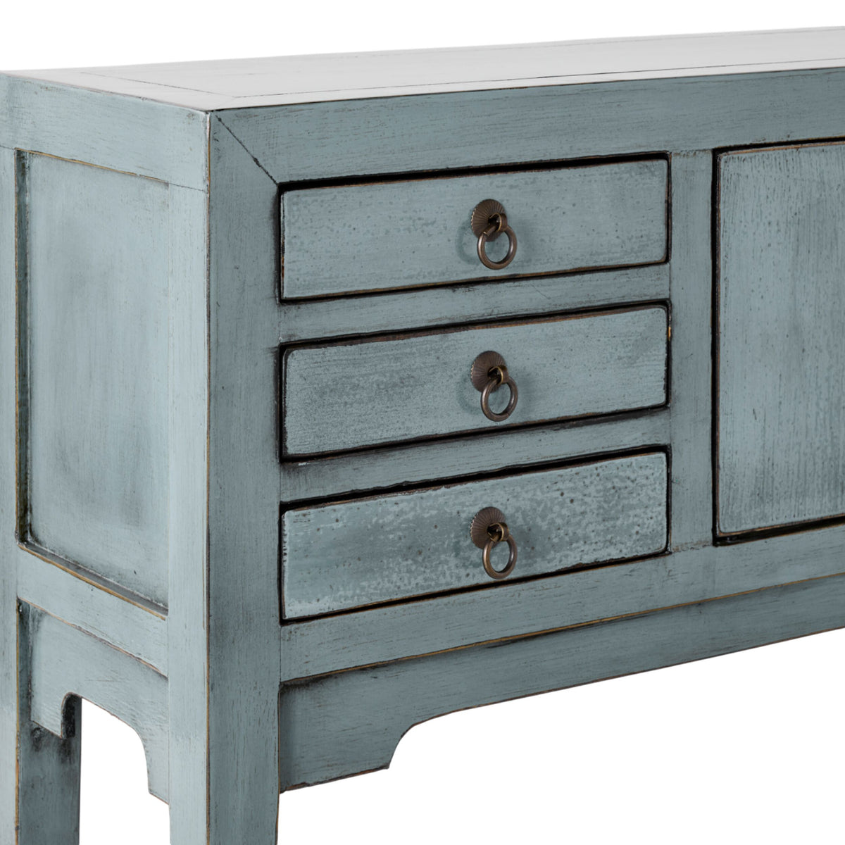 Sansha 2 Door & 6 Drawer Console Table Dove Grey