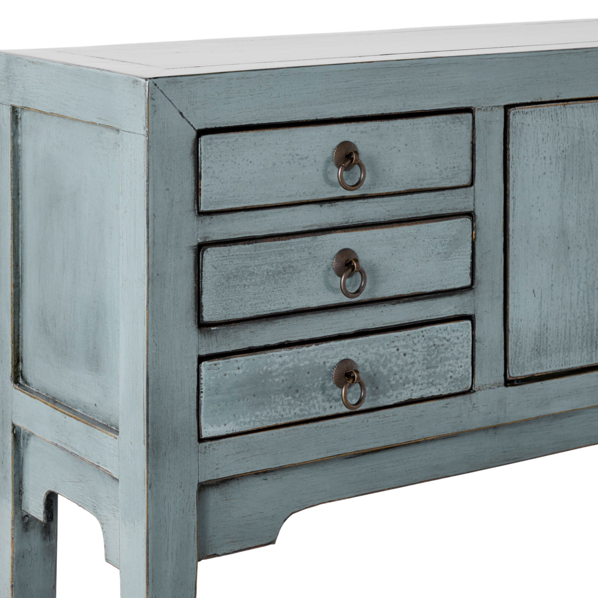 Sansha 2 Door & 6 Drawer Console Table Dove Grey
