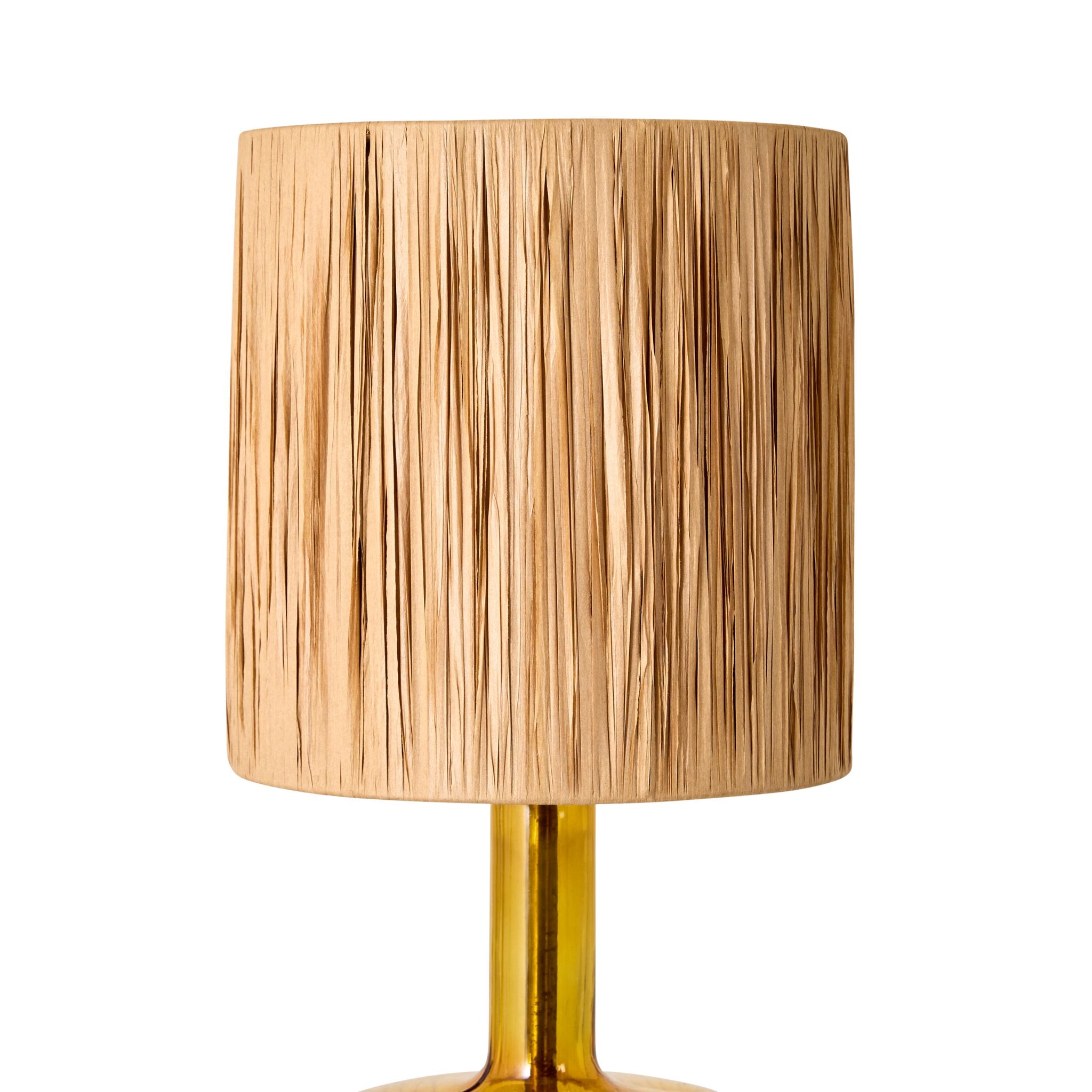 Rosa Glass Table Lamp Amber 60cm