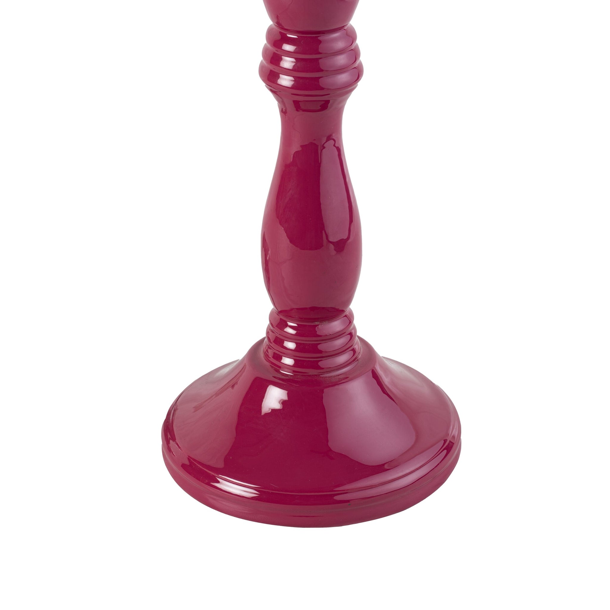 Beadline Wooden Table Lamp Fuchia Purple Base Only 12cmx28cm