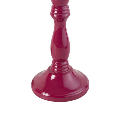 Beadline Wooden Table Lamp Fuchia Purple Base Only 12cmx28cm
