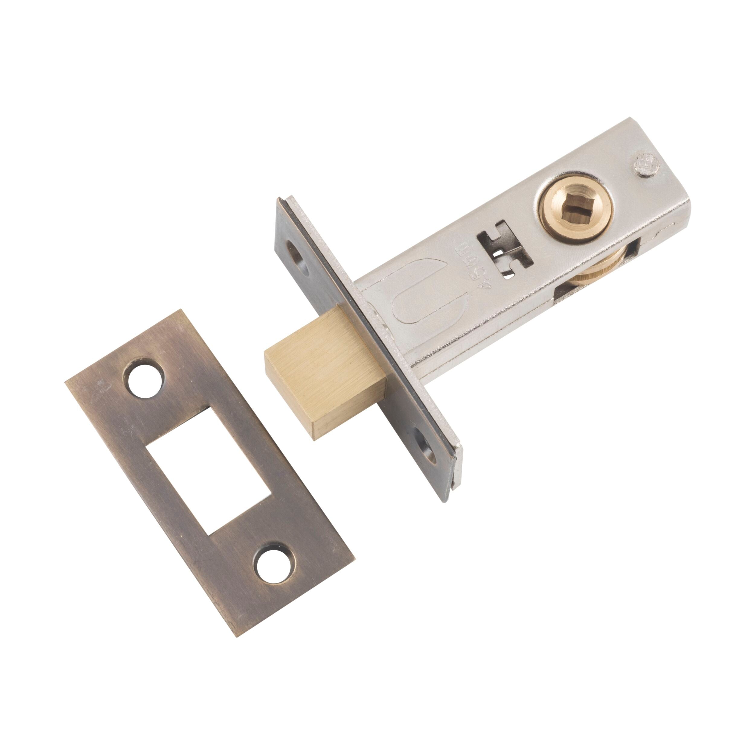 9591 Privacy Bolt Antique Brass Backset 45mm