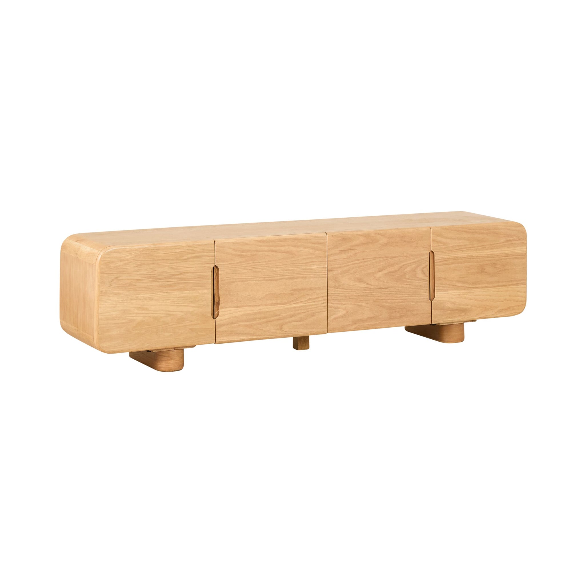 Dempsey Entertainment Unit Light Oak
