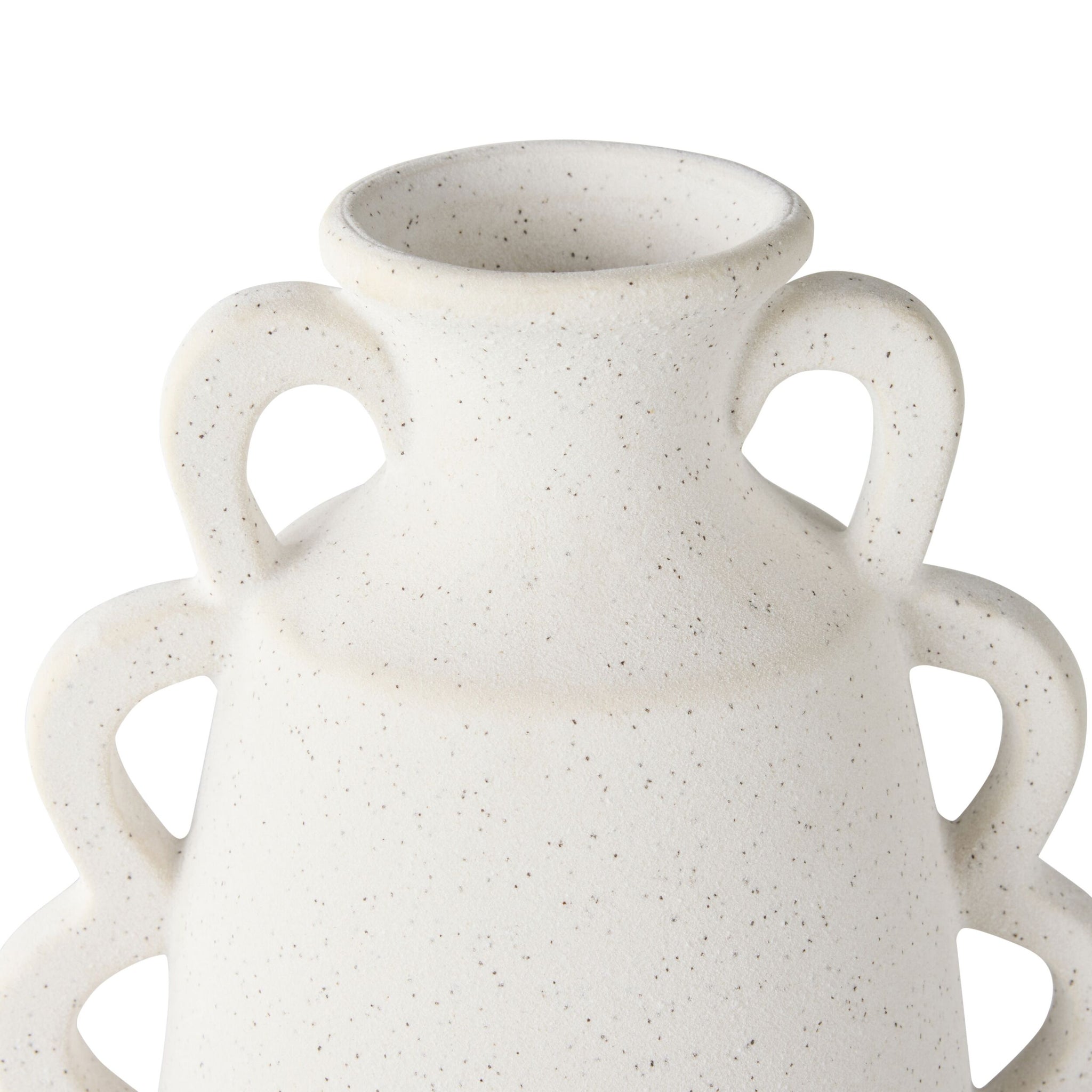 Tranquil Small Scalloped Ceramic Vase