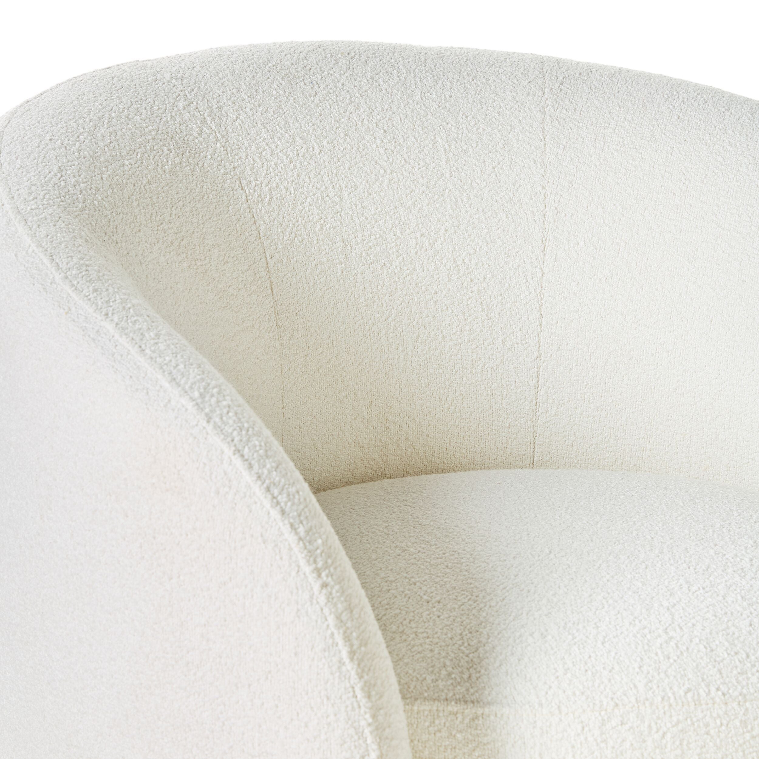 Alessa Swivel Armchair Luna Cloud White