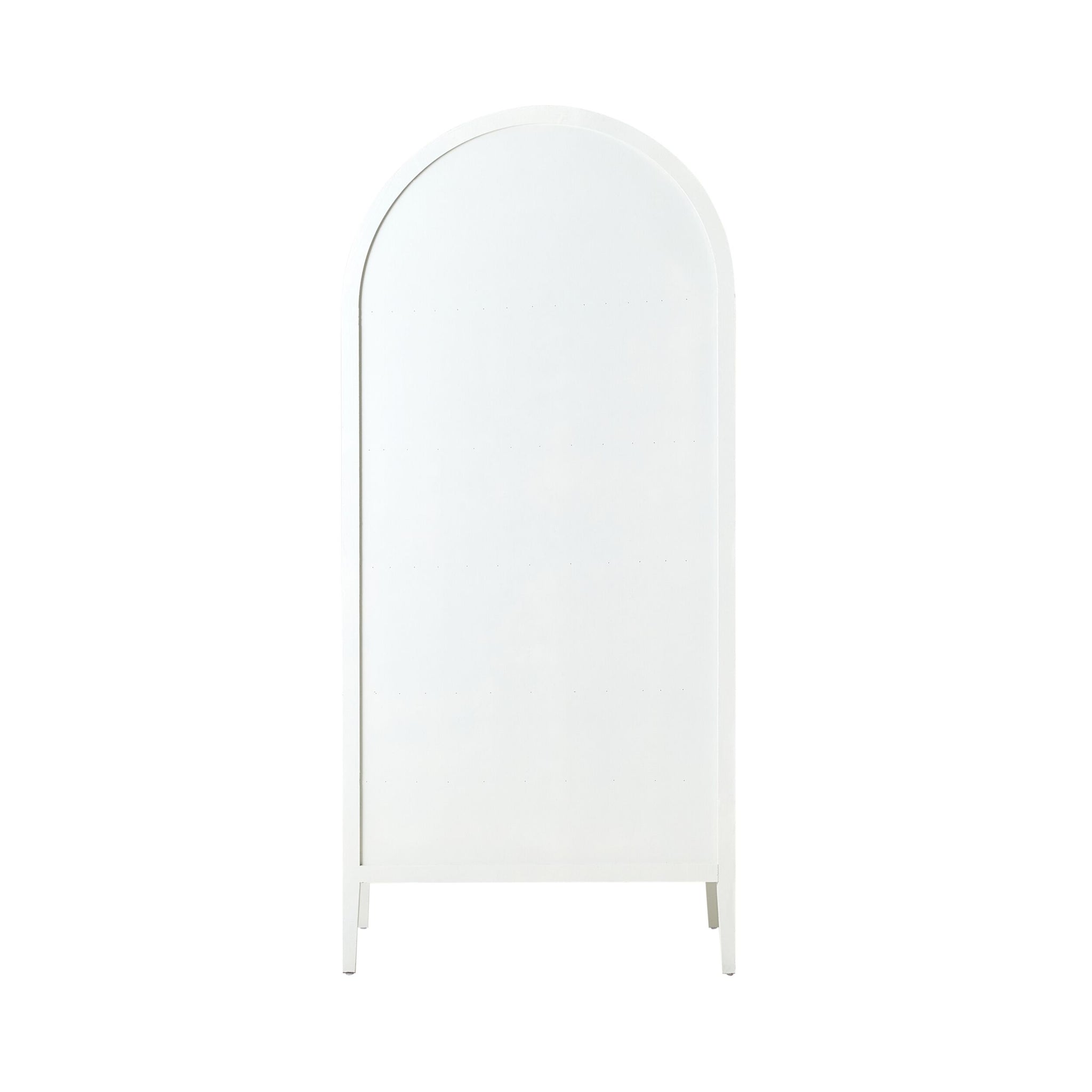 Serene Curved Display Cabinet White