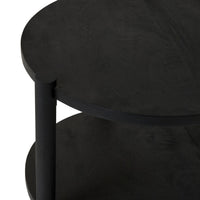 Karli Round Side Table Black