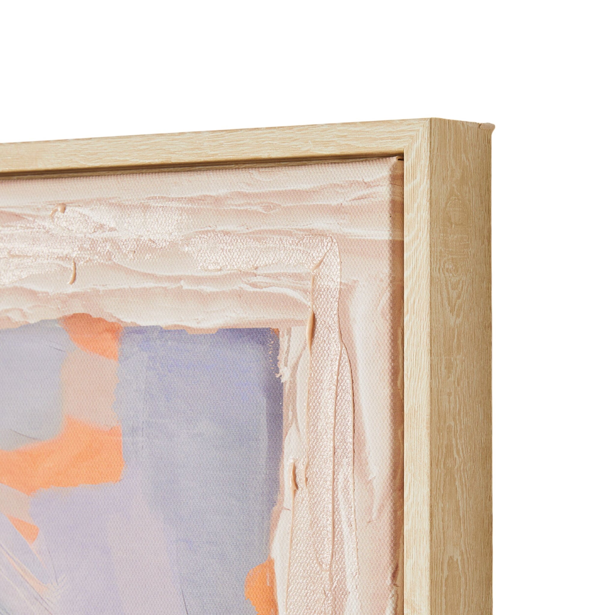 Lemon Wedges Framed Canvas Print 62.5x62.5cm