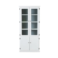 Armand 4 Door Display Cabinet 94.6 x 206cm White