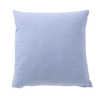 Erin Embroidered Slub Cotton Cushion Blue 50x50cm
