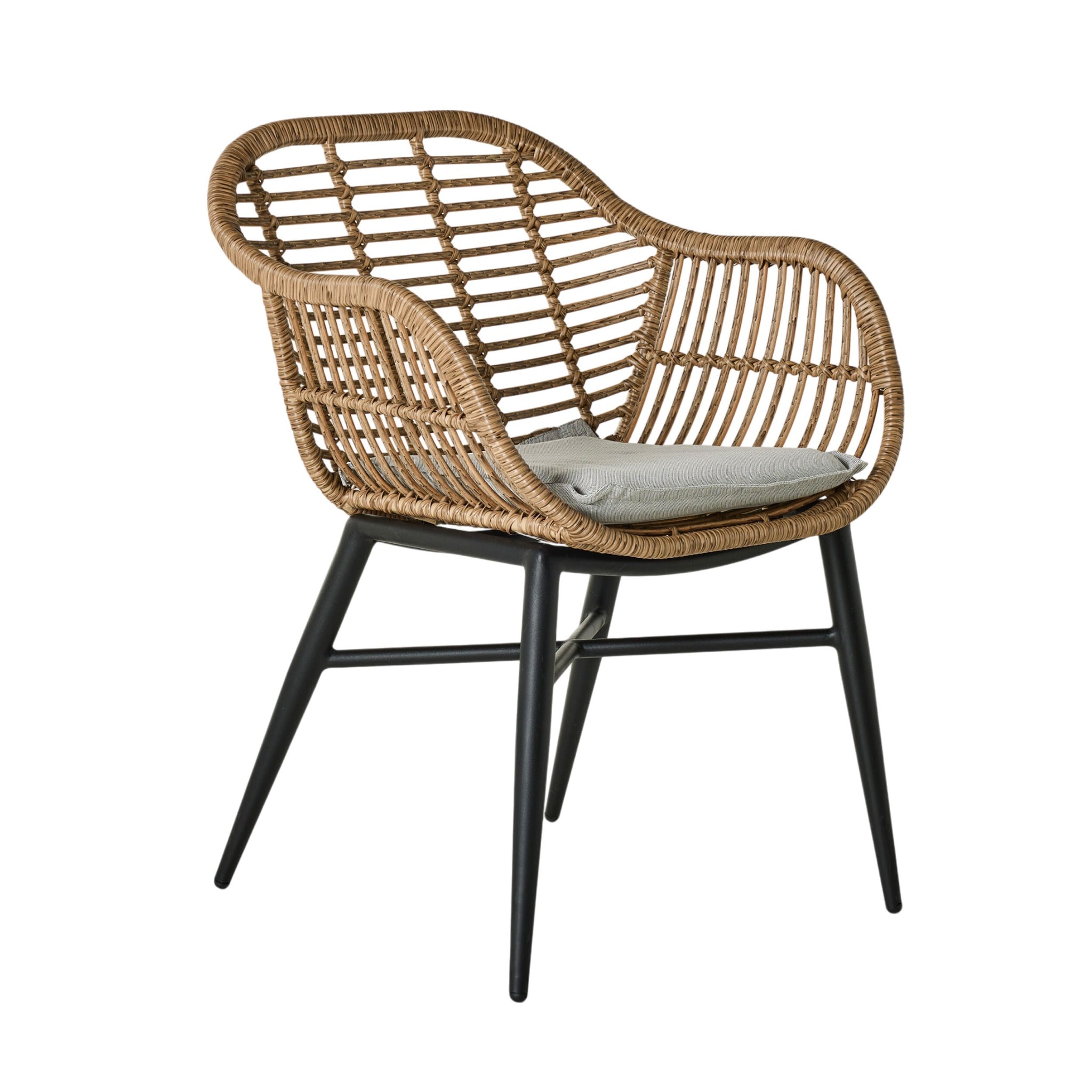 Deck Wicker Dining Chair Natural