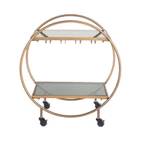 Dominique Drinks Trolley Gold 77x71x36cm
