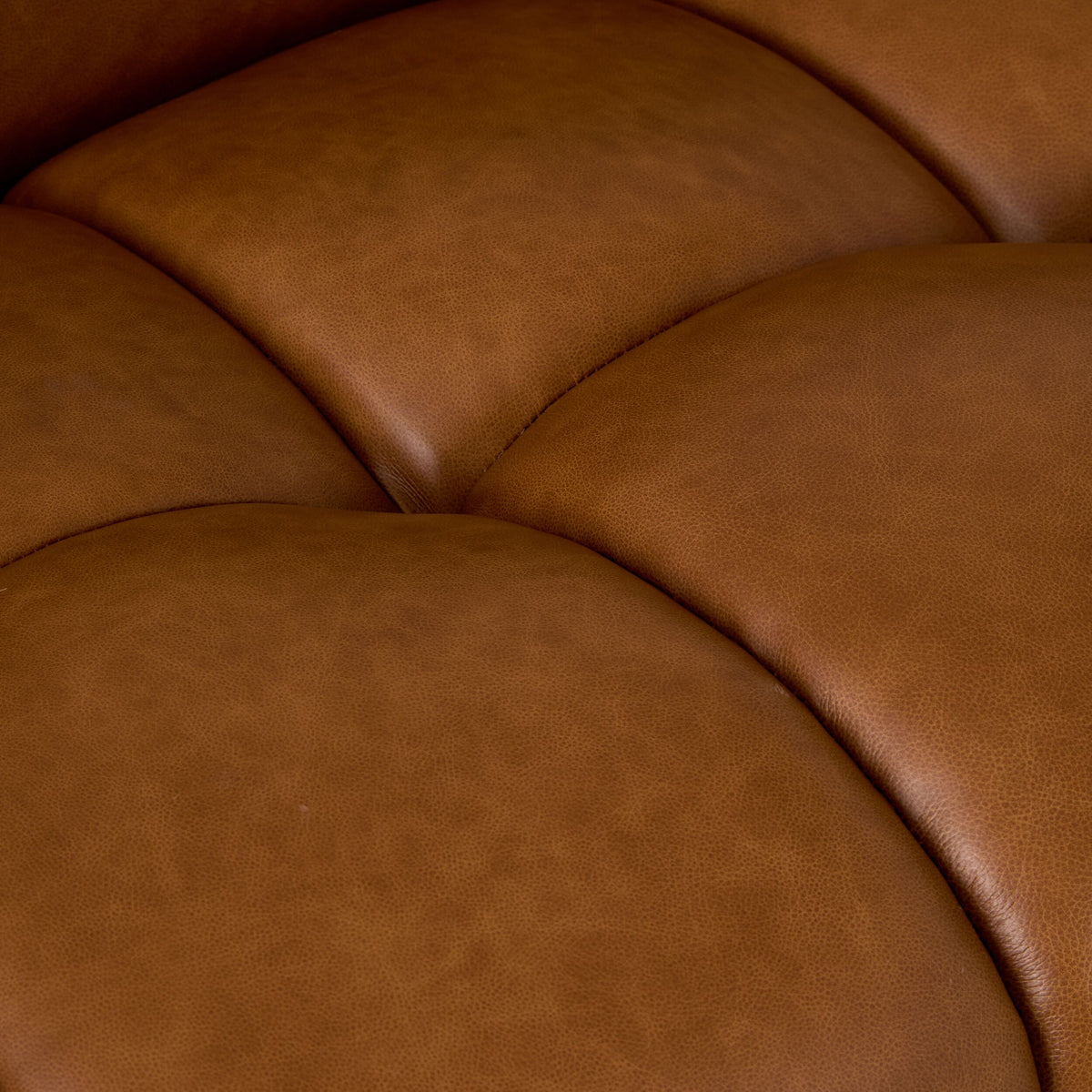 Alexis 3 Seater Leather Sofa Dakota Saddle