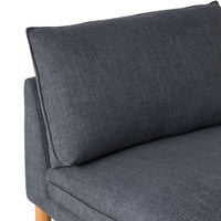 Whitehaven Armless Modular Chair Atlantic Blue