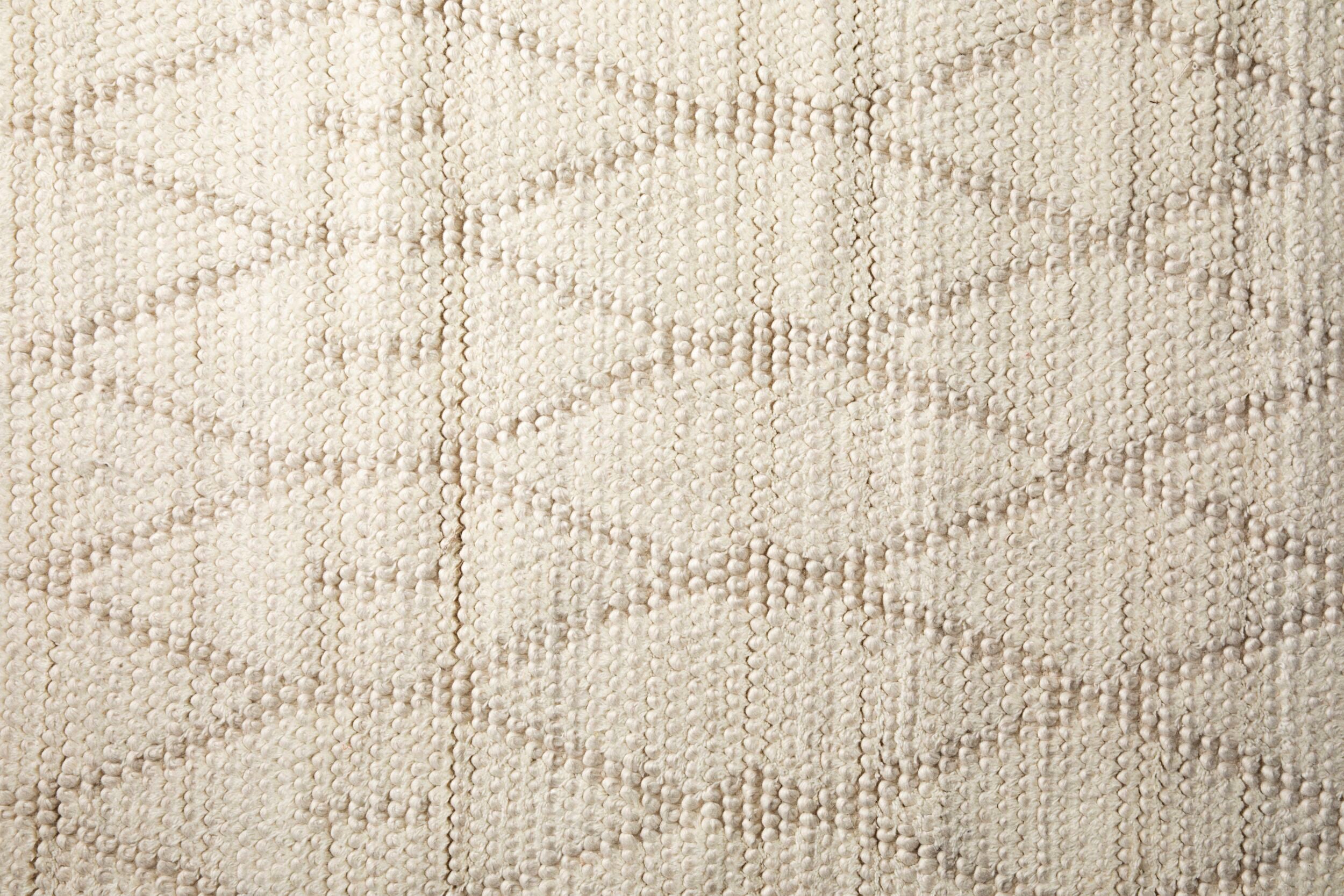 Dale Diamond Hand Loomed Cream Rug 300x240cm