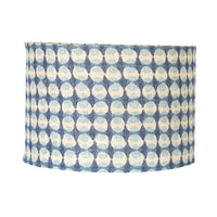 Drum Shade Blue 45x30cm