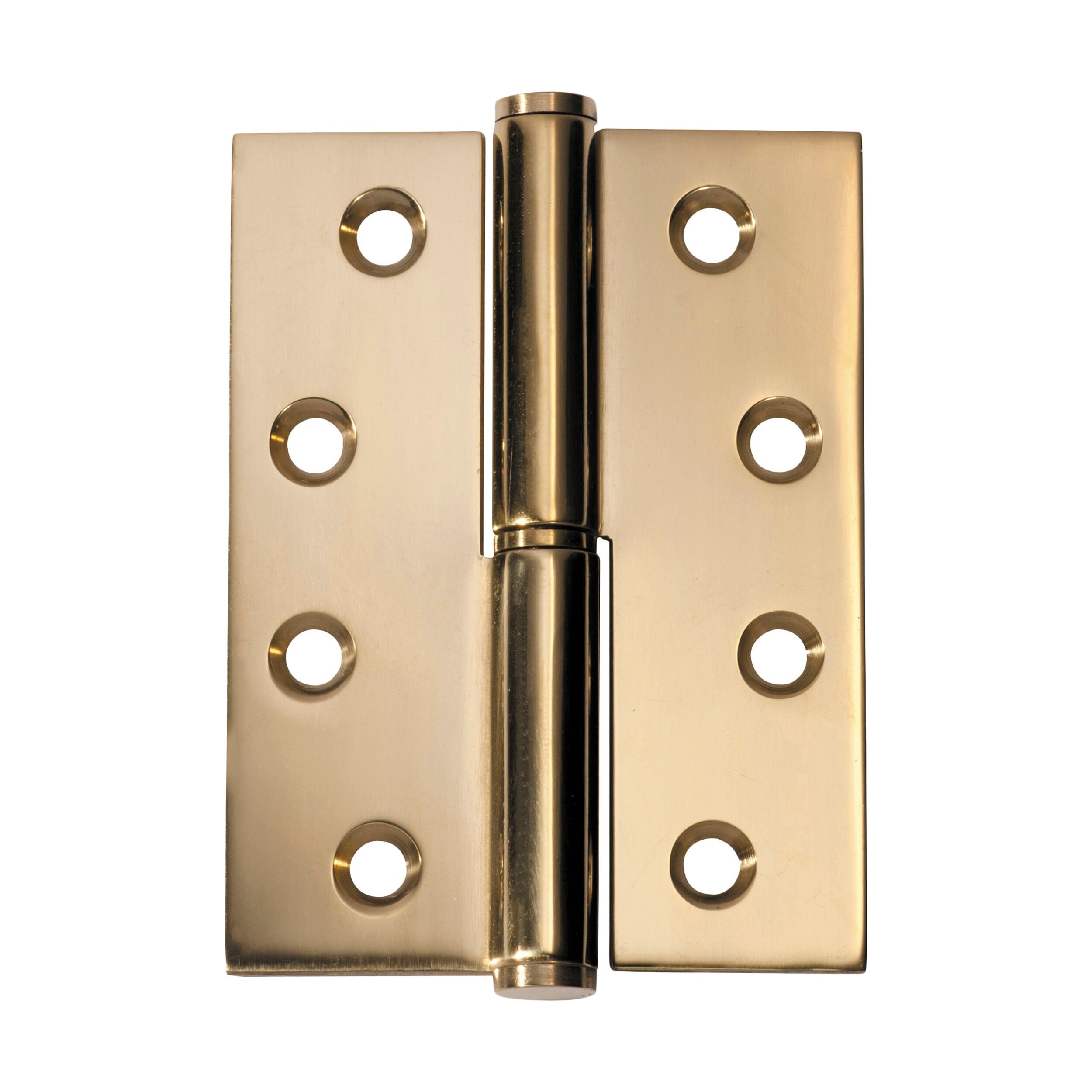 2495 Hinge Lift Off Right Hand Polished Brass H100xW75mm