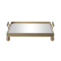 Bobble Handle Mirrored Tray 56cm