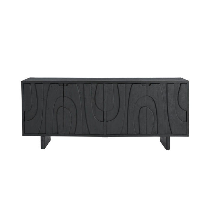Sami 4 Door Sideboard Black