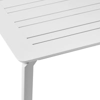 Santana Aluminium Extension Table White  200/300cm