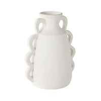 Tranquil Small Scalloped Ceramic Vase