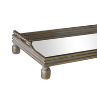 Bobble Handle Long Mirrored Tray 106cm