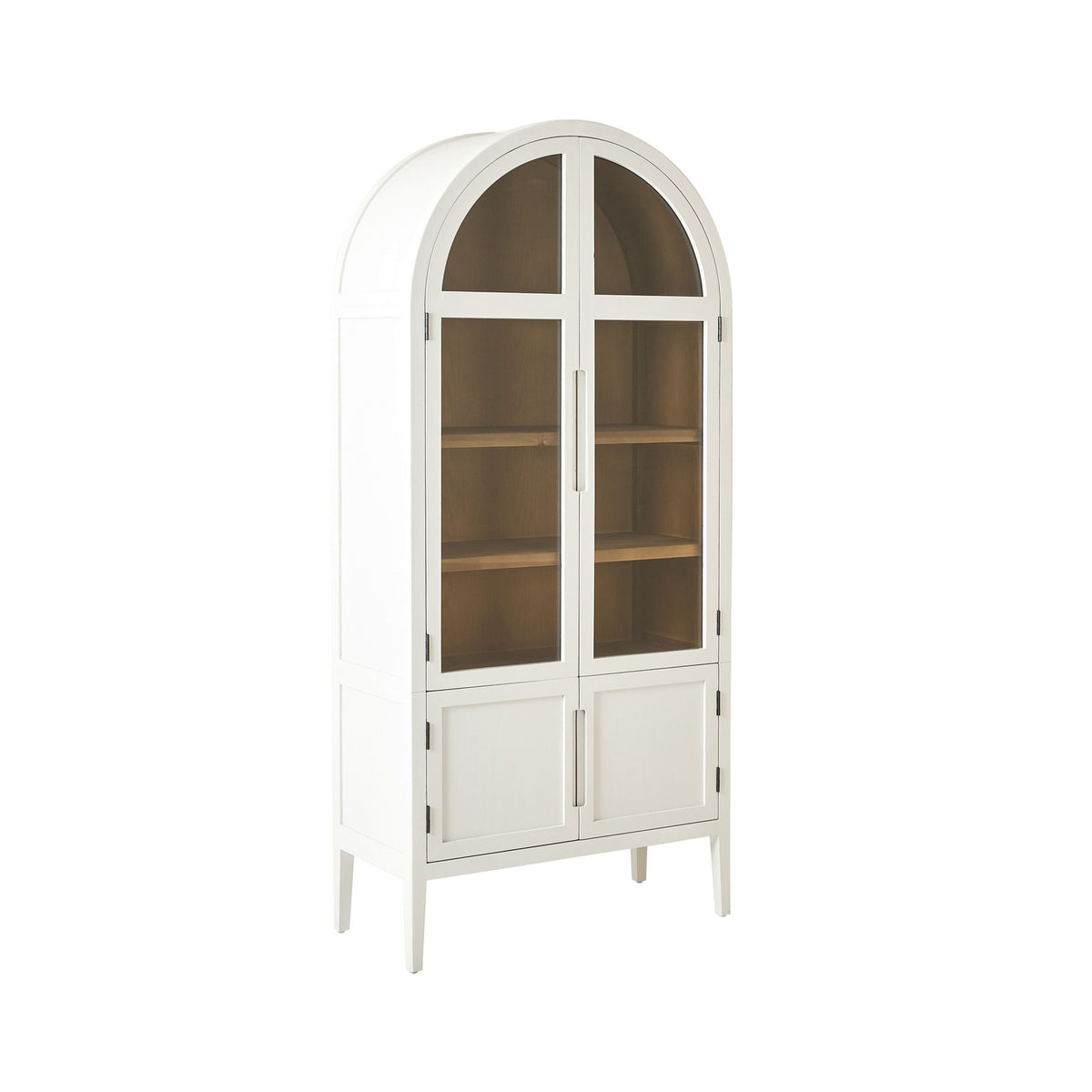 Serene Curved Display Cabinet White