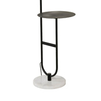 Grafton Marble Base Floor Lamp Black 163x45cm