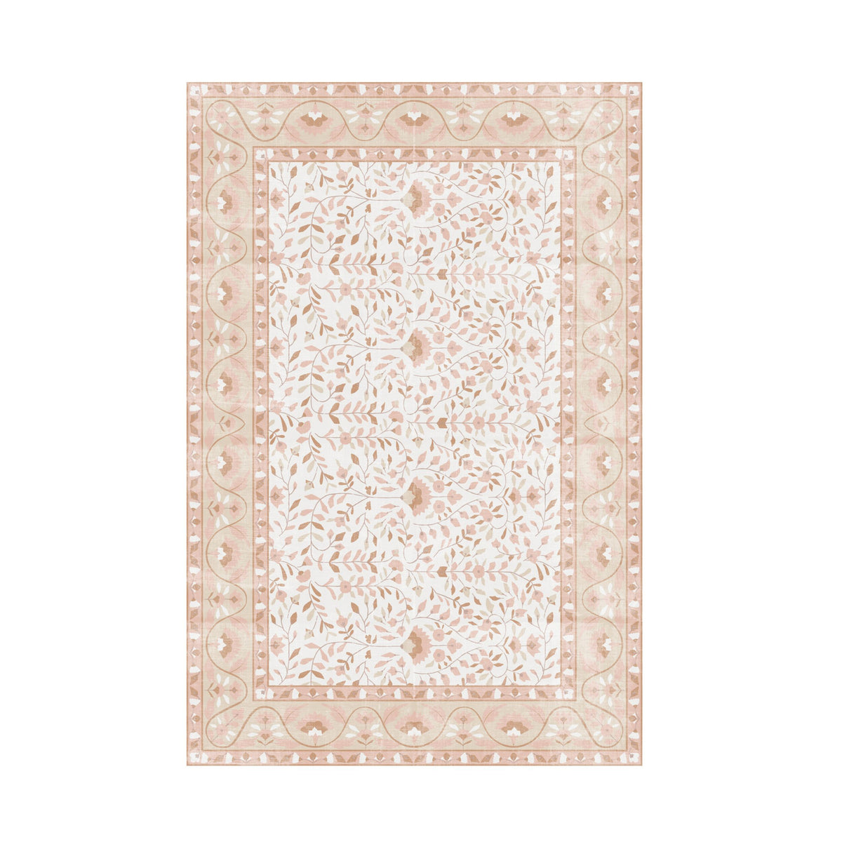 Roselle Silky Soft Washable Doormat Rose Quartz 60x90cm
