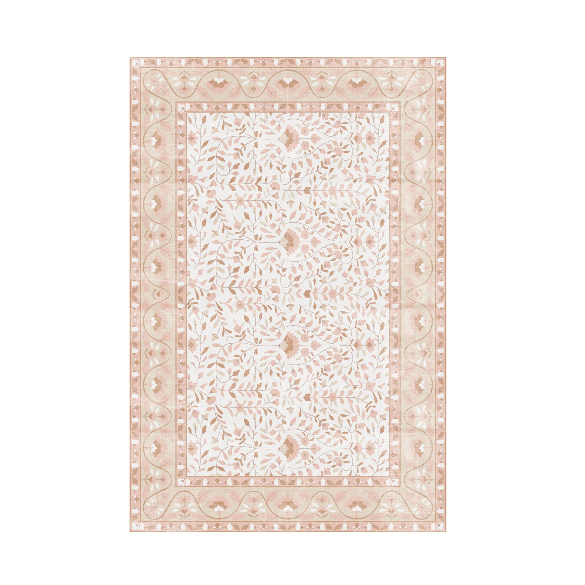 Roselle Silky Soft Washable Doormat Rose Quartz 60x90cm