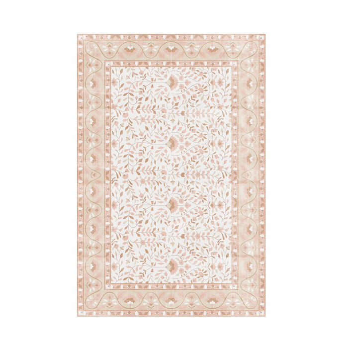 Roselle Silky Soft Washable Doormat Rose Quartz 60x90cm