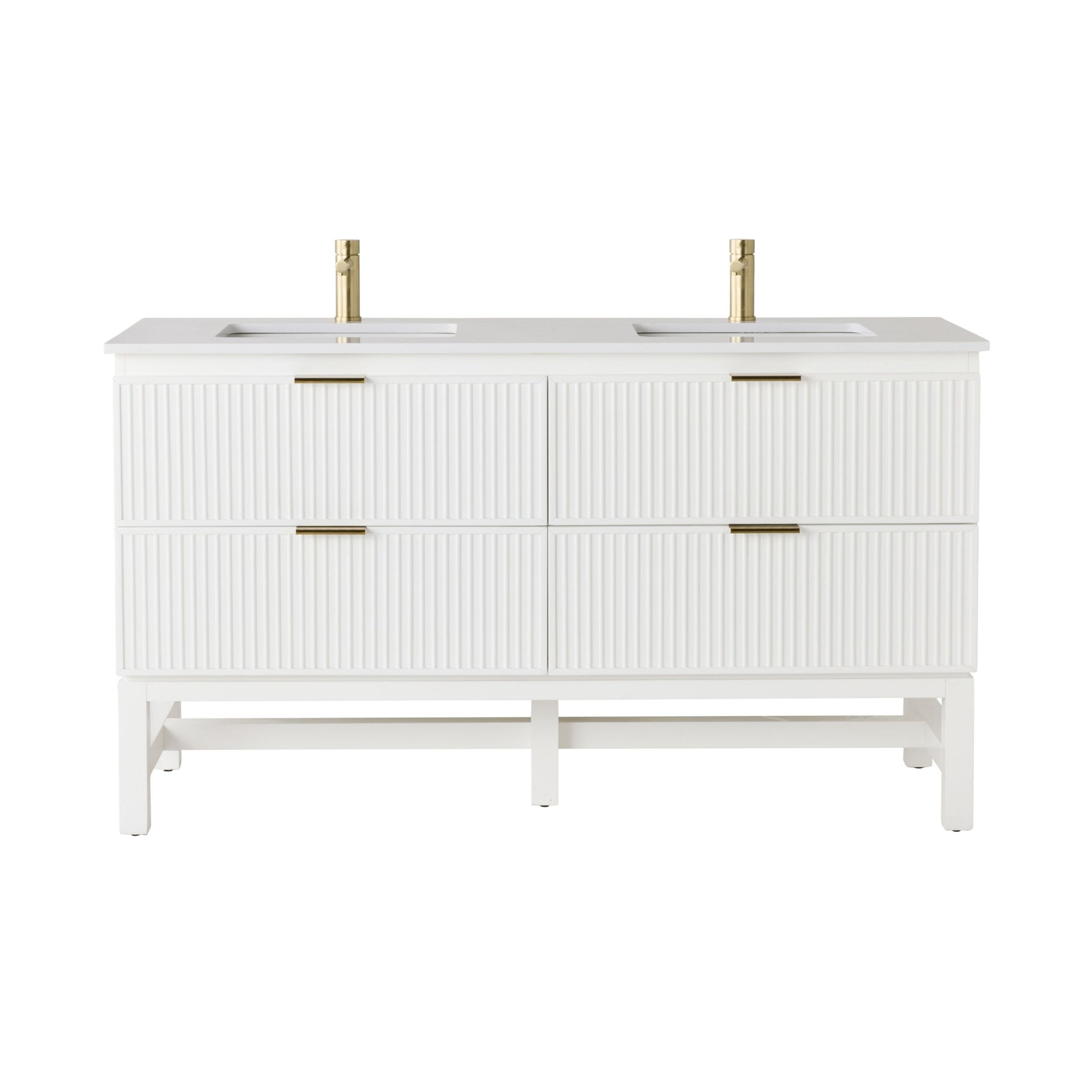 Lennox Double Vanity White 1550mm