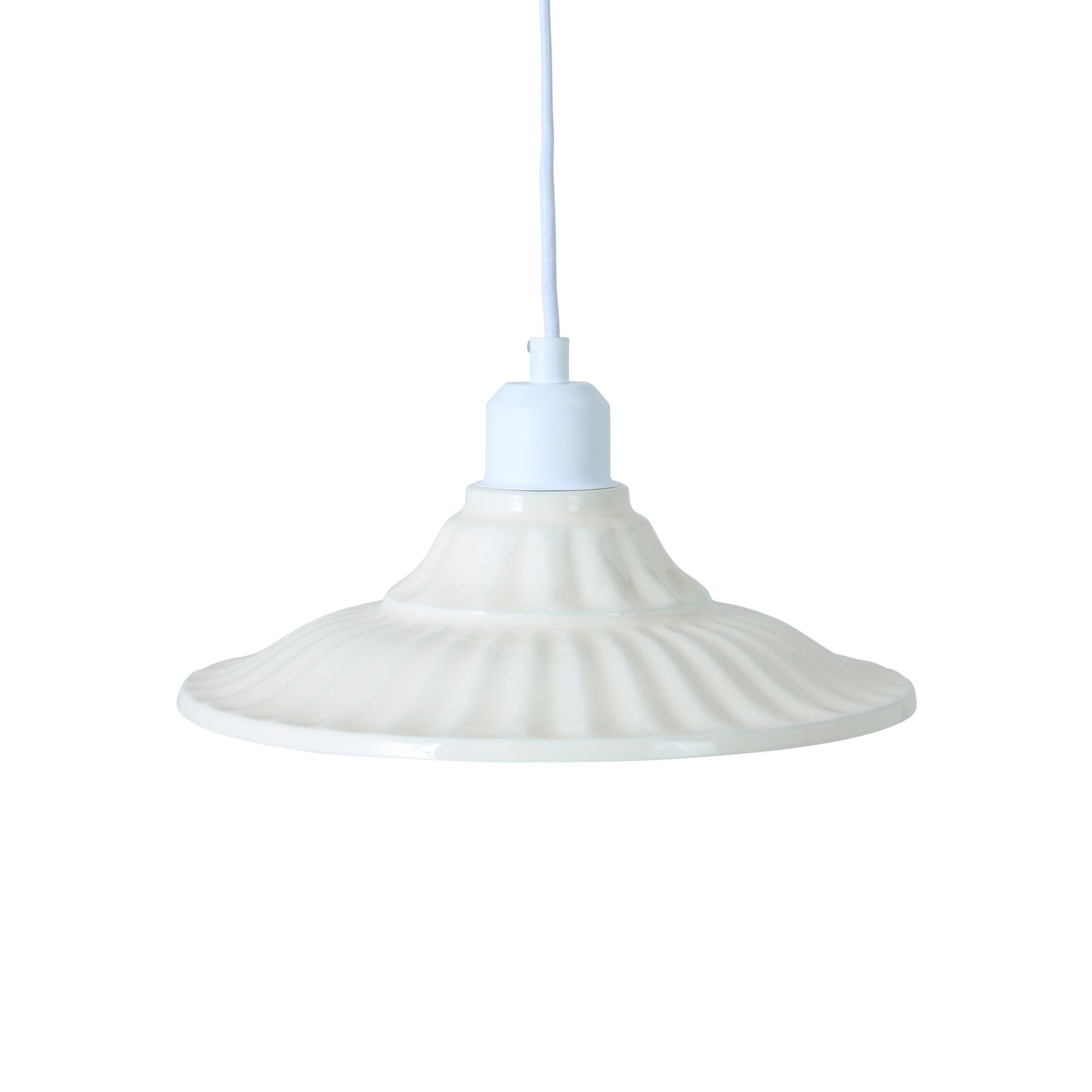 Rico Metal Pandant Off White 26cm - SHADE ONLY