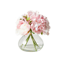 Floriana Peony Pale Pink x6 Vase 21cm